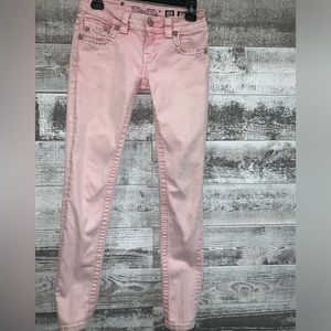 Miss Me jeans pink Signature Skinny style TP5853S2 size 26